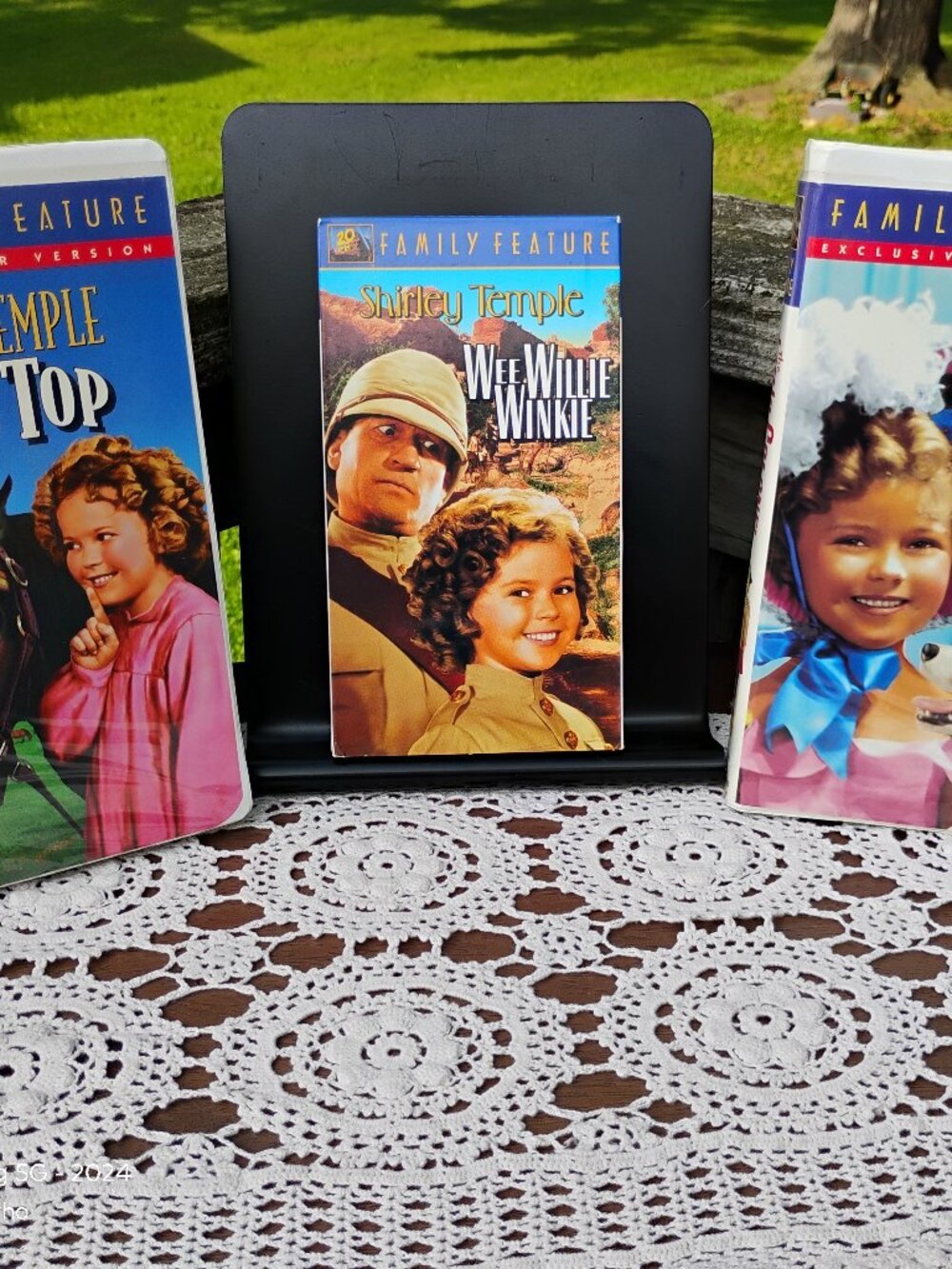 Shirley Temple Mixed lot of 3 VHS Little Colonel Wee WIllie WInkie Curly Top